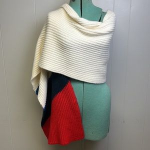 Banana Republic Chevron Design Extra Long Oversized Cable Knit Scarf Super Soft